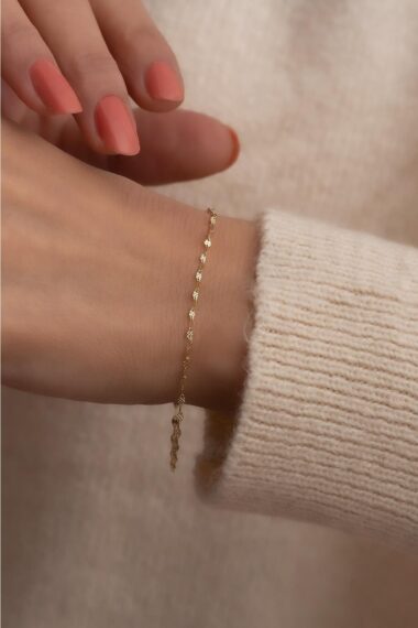 دستبند طلا زنانه بایارگولد Bayar Gold با کد BLKLKAYNL1