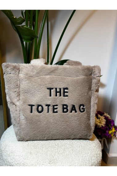کیف دستی زنانه  PofudukButik با کد Kadın Peluş Çanta The Tote Bag